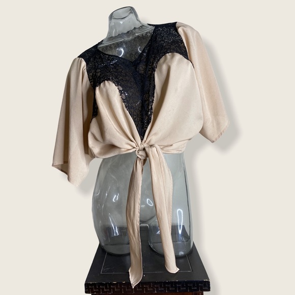 Ark and Co. silky self tie top - Picture 1 of 5